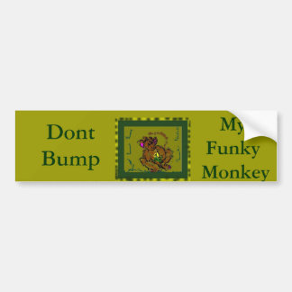 Funky Monkey Bumper Sticker