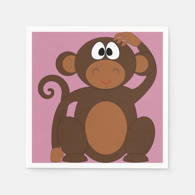 Funky Monkey Napkin (Front)