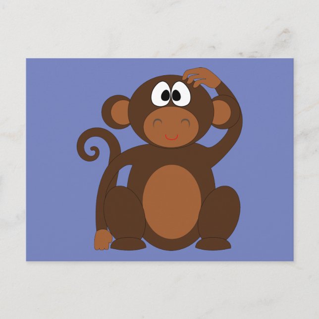 Funky Monkey Postcard (Front)