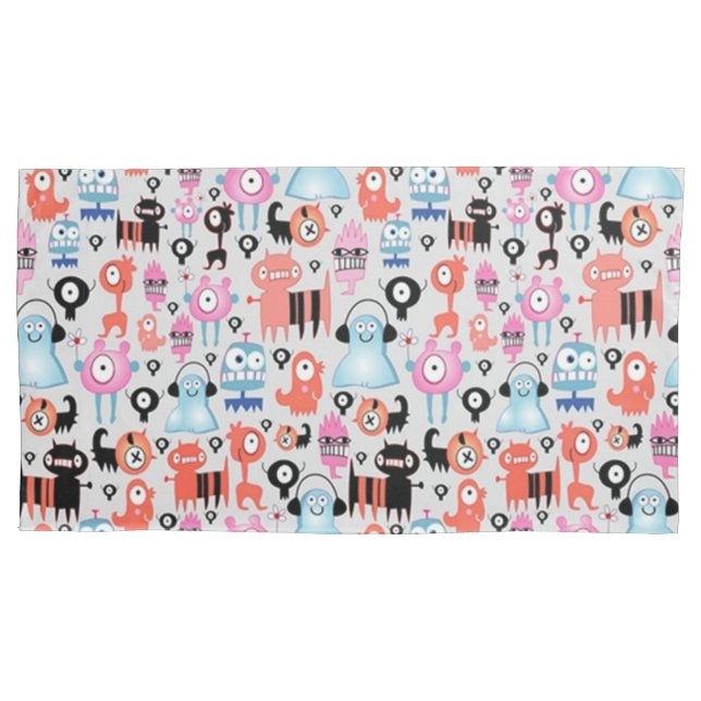 Funky Monsters Pillowcase (Front)
