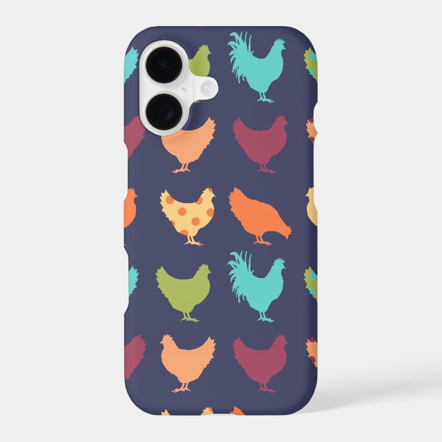 Funky Multi-coloured Chicken Pattern (Back)
