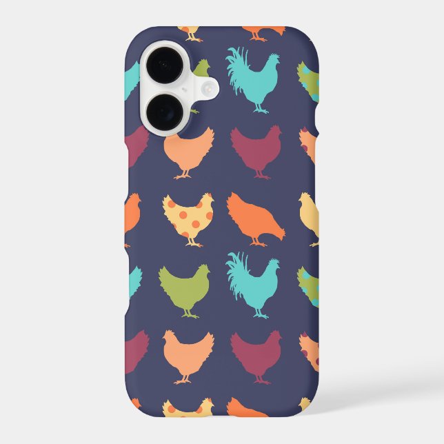 Funky Multi-coloured Chicken Pattern (Back)