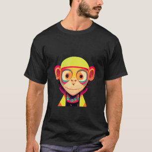 Funky Munky Girl Space Pilot Monkey T-Shirt