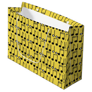 Funky Musical Music Notes Paper Gift Favour Bag