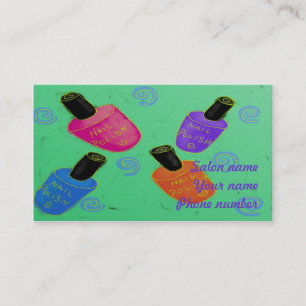 Funky Nail Polish Appointment Card