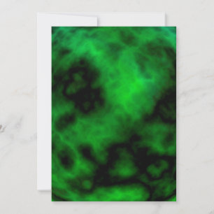 Funky Neon Green Emerald Halloween Abstract Card