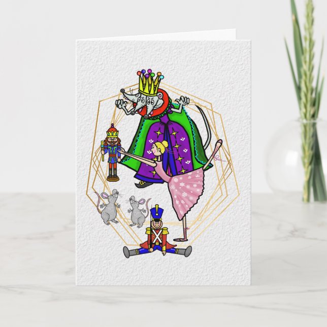 Funky Nutcracker Pest Control Carte de Noël (Devant)