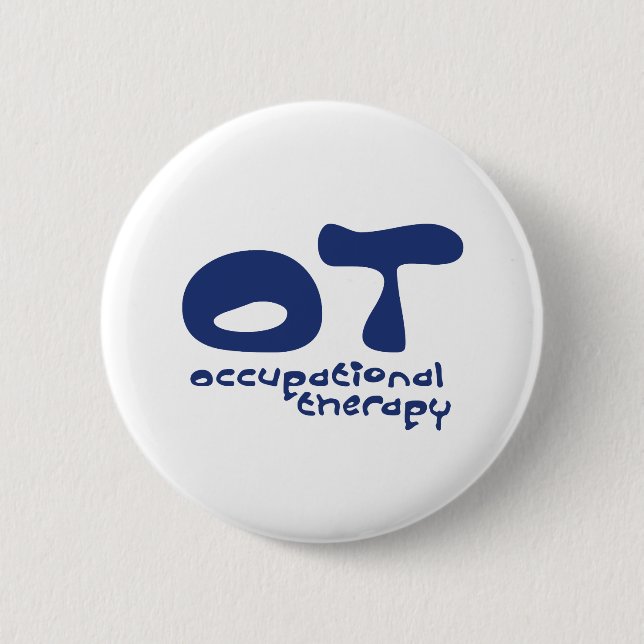 Funky Occupational Therapy 2 Inch Round Button (Front)