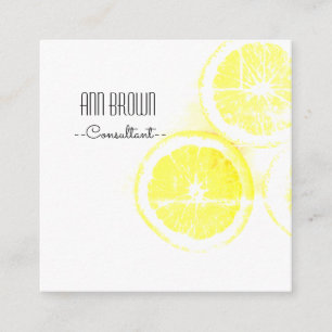 Funky Orange Organic Feel Business Card