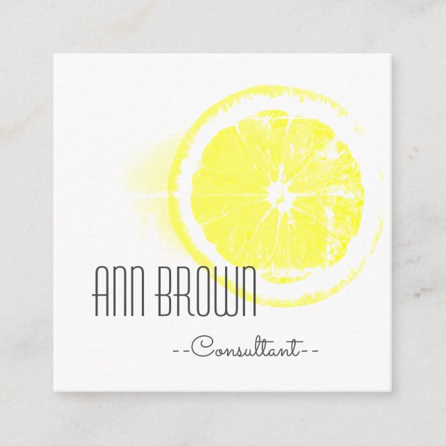 Funky Orange Organic Feer Carte de visite (Devant)