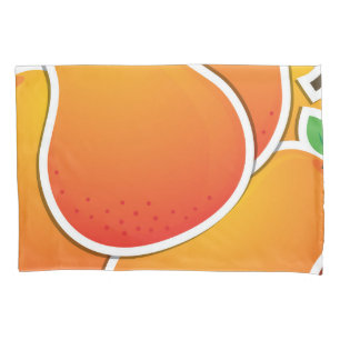 Funky orange pear pillowcase