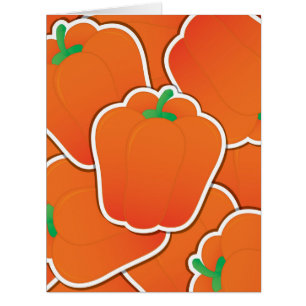 Funky orange pepper