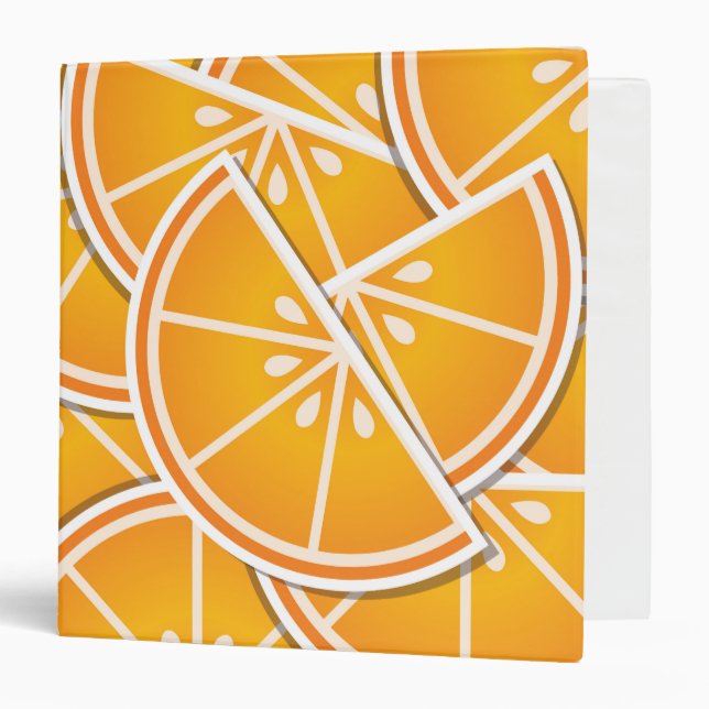 Funky orange wedges binder (Front/Inside)