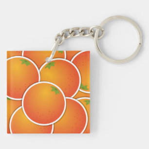 Funky oranges keychain