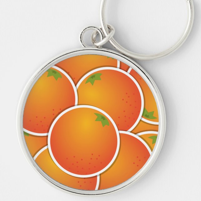 Funky oranges keychain (Front)