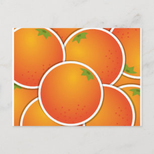 Funky oranges postcard