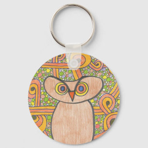 Funky Owl Keychain