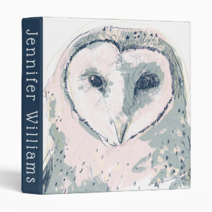 Funky Owl Portrait Binder