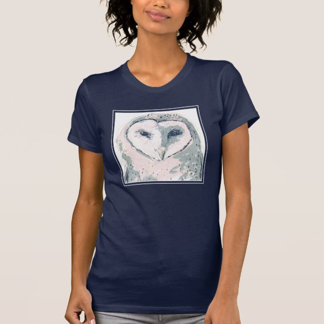 Funky Owl Portrait T-Shirt (Front)