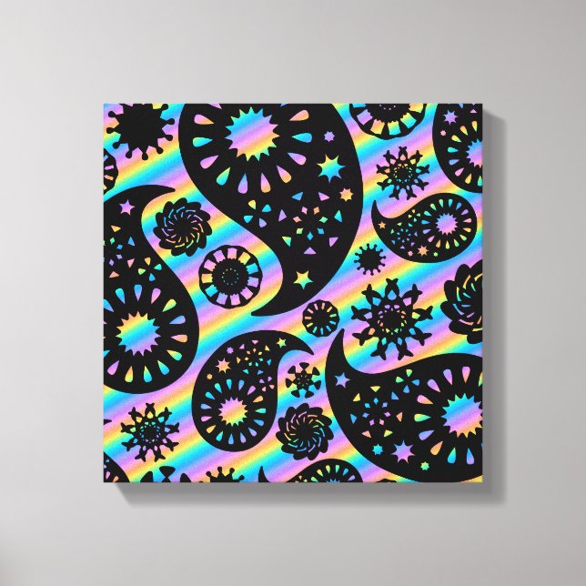 Funky Paisley Design. Canvas Print (Front)