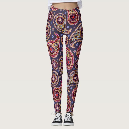 Funky Paisley Pattern Leggings