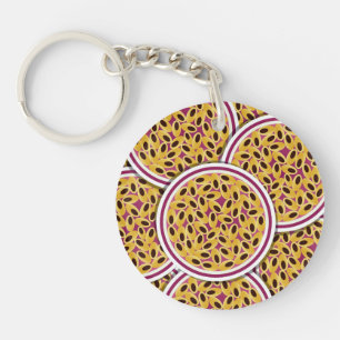 Funky passion fruit keychain