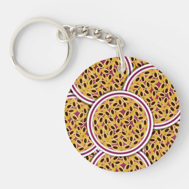Funky passion fruit keychain (Front)