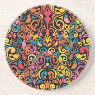 Funky pattern coaster