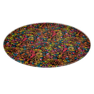 Funky pattern cutting board
