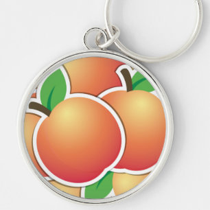 Funky peach keychain