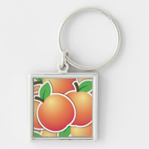 Funky peach keychain