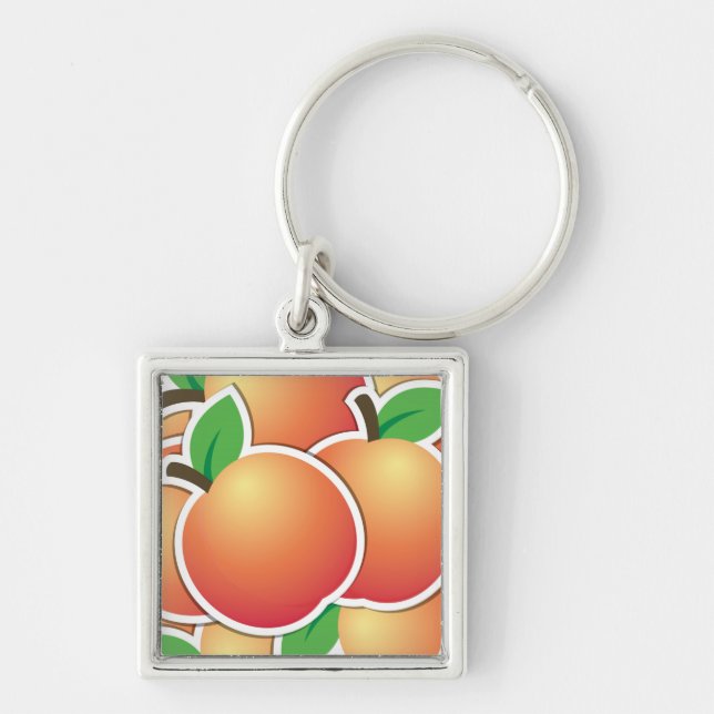 Funky peach keychain (Front)