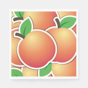 Funky peach napkin