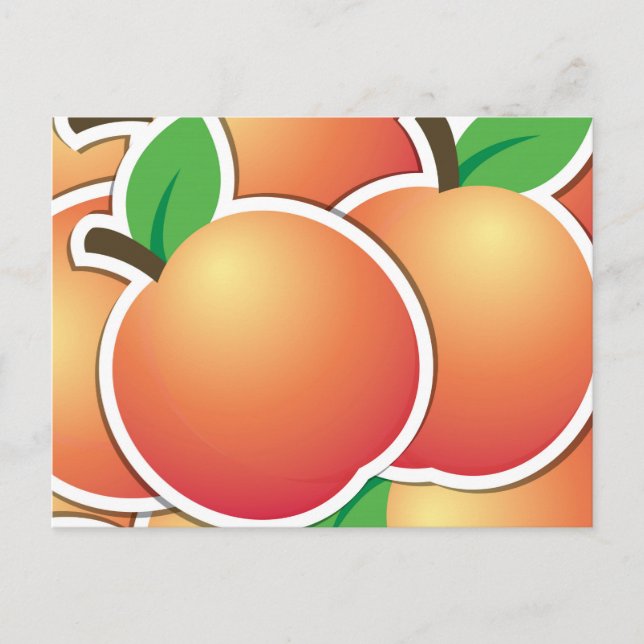 Funky peach postcard (Front)