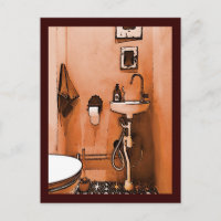 Funky Peachy Bathroom