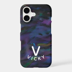 Funky personalised abstract smokey water colour