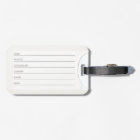 Funky Personalized Airplane Luggage Tag