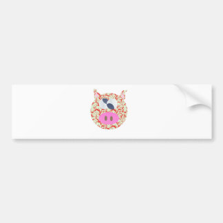 Funky Pig Bumper Sticker
