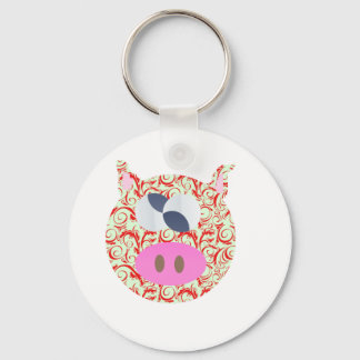 Funky Pig Keychain