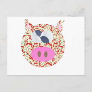Funky Pig Postcard