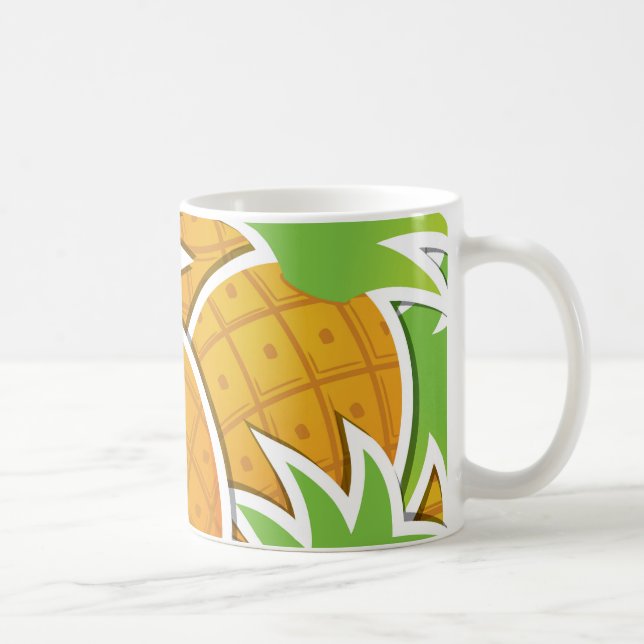 Funky pineapple coffee mug (Right)