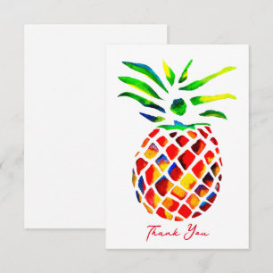 Funky pineapple cool art card