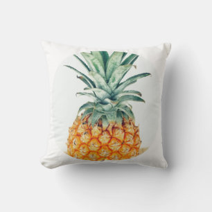 Funky Pineapple In A Circle Throw Pillow Cushion
