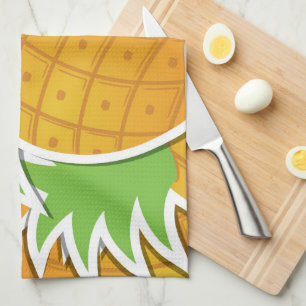 Funky pineapple kitchen towel