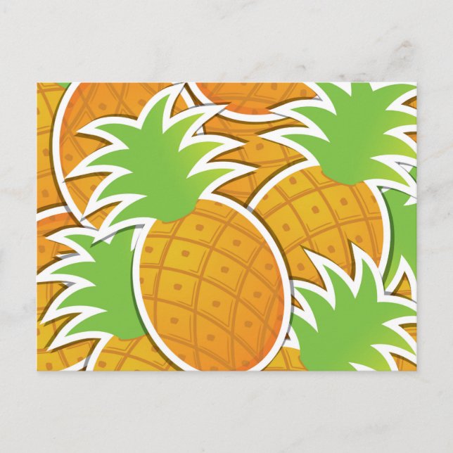 Funky pineapple postcard (Front)