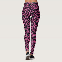 Pink leopard print on sale leggings