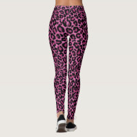 Funky Pink Leopard Print Leggings