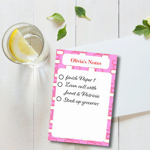 Funky Pink To Do List Post-it Notes