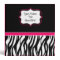 Funky Pink Zebra Binder