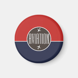 Funky Plane Airplane Pilot Aviation Flying Magnet